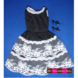Lace Cotton Sundress - Black DDC